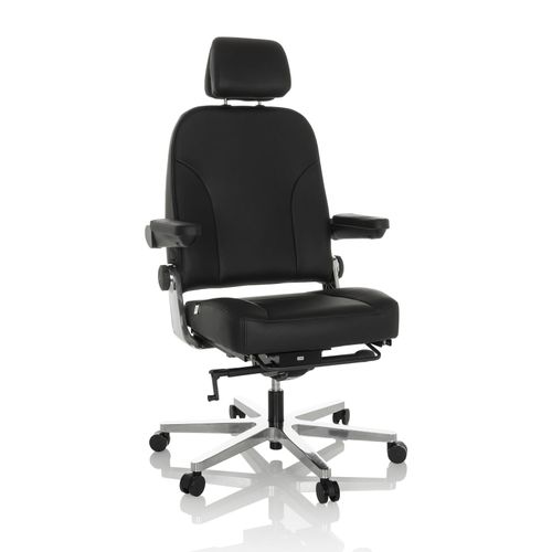 4064323036234 - XXL Drehstuhl 24 HOURS F Leder mit abklappbaren Armlehnen hjh OFFICE 4064323036234 - XXL Drehstuhl 24 HOURS F Leder mit abklappbaren Armlehnen hjh OFFICE