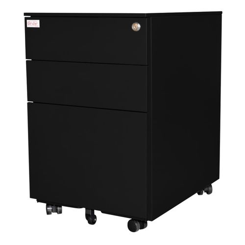 4260620354464 - Jet-line - Rollcontainer in schwarz Rollschrank Bürocontainer
