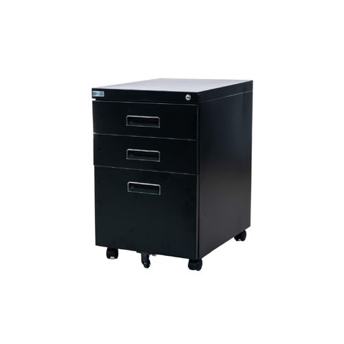 4260620358332 - Jet-line - Rollcontainer mit 3 Schubladen Hängeregistratur abschliessbar schwarz Rollschrank 4260620358332 - Jet-line - Rollcontainer mit 3 Schubladen Hängeregistratur abschliessbar schwarz Rollschrank