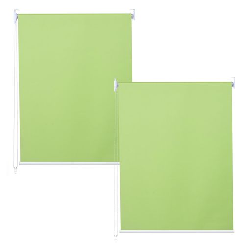 4057651879192 - 2er-Set Rollo MCW-D52 Fensterrollo Seitenzugrollo Jalousie 100x160cm Sonnenschutz blickdicht ~ hellgrün 4057651879192 - 2er-Set Rollo MCW-D52 Fensterrollo Seitenzugrollo Jalousie 100x160cm Sonnenschutz blickdicht ~ hellgrün