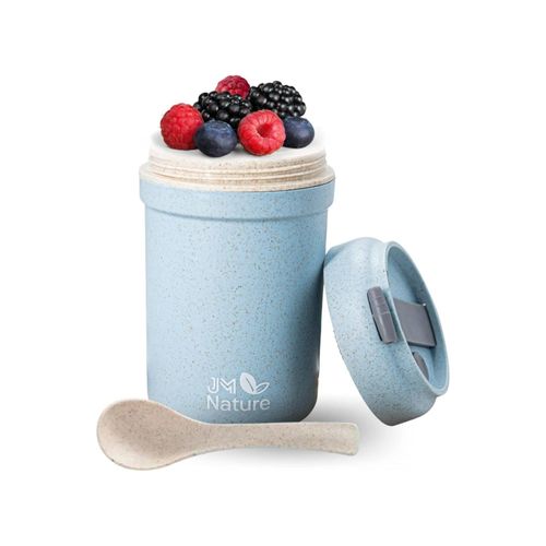 0718603344611 - To Go Müslibecher 2 Stück Praktische Joghurtbecher mit Deckel & Löffel 0718603344611 - To Go Müslibecher 2 Stück Praktische Joghurtbecher mit Deckel & Löffel