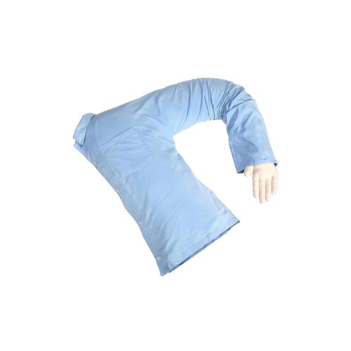 8718182079333 - Northix - Boyfriend-Kissen Blau - 55 cm