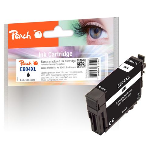 7640366812102 - E604 XL Druckerpatrone XL bk ersetzt Epson No 604XL T10H140 für zB Epson Expression Home XP -2200 Epson Expression Home XP -2205 (wiederaufbereitet) 7640366812102 - E604 XL Druckerpatrone XL bk ersetzt Epson No 604XL T10H140 für zB Epson Expression Home XP -2200 Epson Expression Home XP -2205 (wiederaufbereitet)