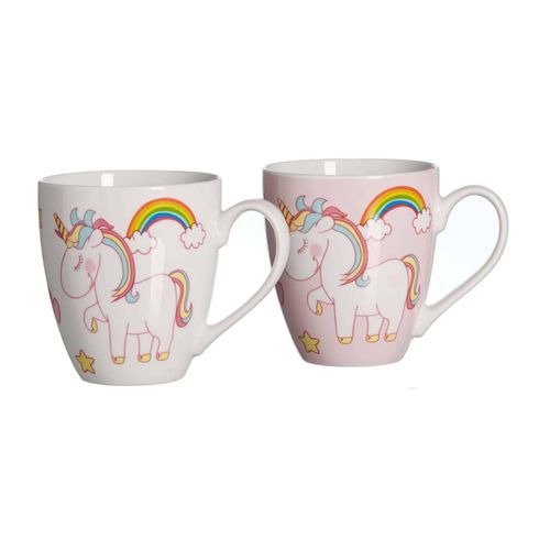 4006344068054 - Kinderbecher »Unicorn« Porzellan 2-teilig bunt|rosa|weiß