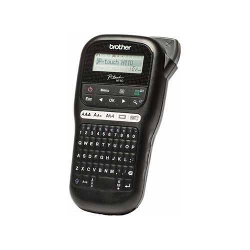 4977766761802 - - Beschriftungsgerät PT-H110 3 Schriftgrößen 2 Druckzeilen inkl TZe-Schriftband (12 mm x 4 m schwarz auf weiß) 4977766761802 - - Beschriftungsgerät PT-H110 3 Schriftgrößen 2 Druckzeilen inkl TZe-Schriftband (12 mm x 4 m schwarz auf weiß)