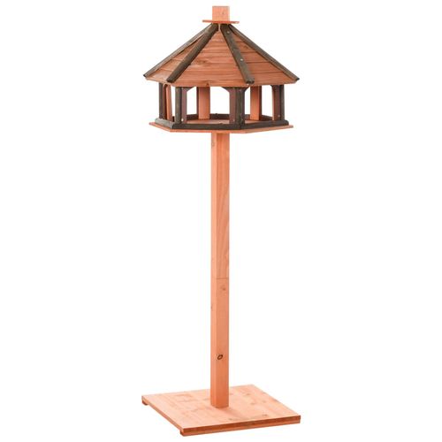 4251774976275 - Vogelhaus hölzerner Vogelvilla Futterhaus Vogelständer Vogel-Tischvogelhaus Spielstand mit wa