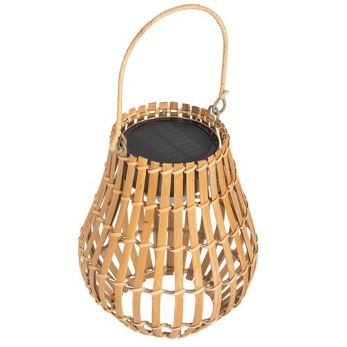 4255633563460 - Gartenleuchte mit Tragegriff aufladbar über Solar oder USB-C Kabel natur (Farbe naturholz) 4255633563460 - Gartenleuchte mit Tragegriff aufladbar über Solar oder USB-C Kabel natur (Farbe naturholz)