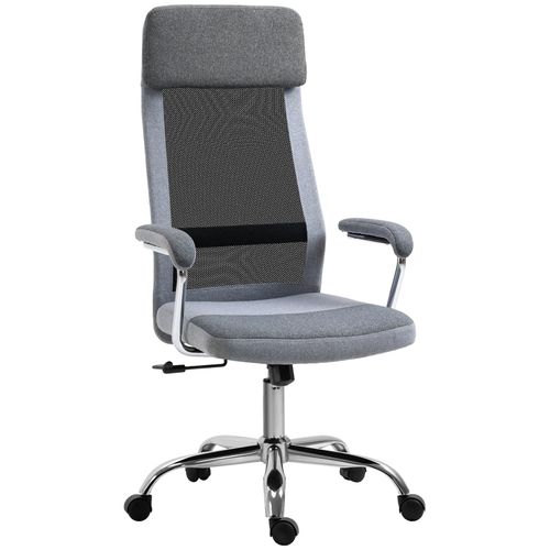 4251774983693 - Bürostuhl ergonomisch und mit hoher Rückenlehne Hellgrau Schwarz 65 x 60 x 119 - 129 cm (LxBxH) Drehstuhl Schreibtischstuhl Homeoffice Arbeitsplat 4251774983693 - Bürostuhl ergonomisch und mit hoher Rückenlehne Hellgrau Schwarz 65 x 60 x 119 - 129 cm (LxBxH) Drehstuhl Schreibtischstuhl Homeoffice Arbeitsplat