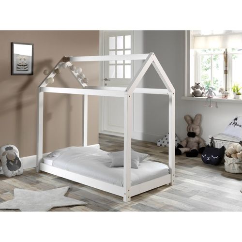 5420070229562 - Hausbett Set CABANE mit Matratze -versch Ausführungen - Liegefläche 70 x 140 cm Kiefer weiß 5420070229562 - Hausbett Set CABANE mit Matratze -versch Ausführungen - Liegefläche 70 x 140 cm Kiefer weiß