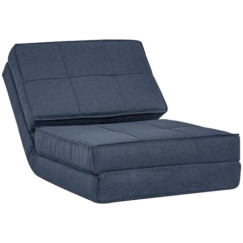 4251774942126 - Bodensofa mit Sitzkissen blau 61L x 73B x 58H cm bodensofa bodenliege liegesofa bodenstuhl schlafsessel