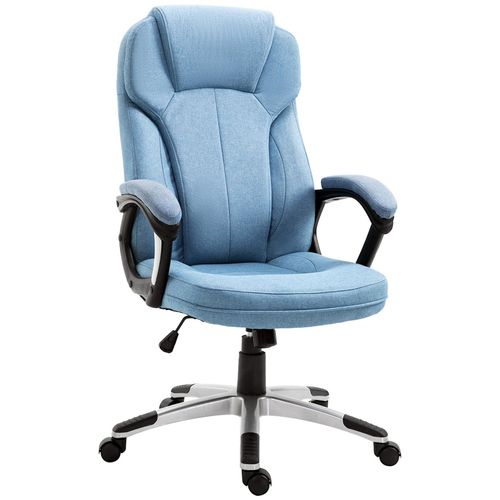 4250871278961 - Bürostuhl mit Wippfunktion hellblau 66 x 75 x 110-120 cm (BxTxH) Schreibtischstuhl Computerstuhl Drehstuhl PC-Stuhl