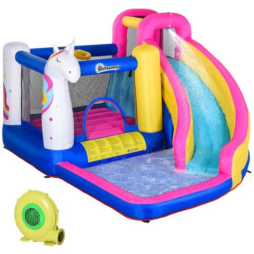 4251774903509 - Kinderhüpfburg mit Rutsche und Pool bunt 320 x 380 x 210 cm (BxTxH) Hüpfburg Springburg Spielburg mit Rutsche Luftburg 4251774903509 - Kinderhüpfburg mit Rutsche und Pool bunt 320 x 380 x 210 cm (BxTxH) Hüpfburg Springburg Spielburg mit Rutsche Luftburg