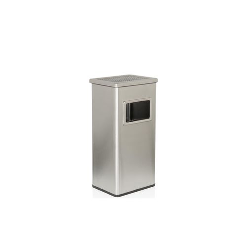 4251084668846 - CLEAN I Standaschenbecher 16L - Mülleimer Silber 4251084668846 - CLEAN I Standaschenbecher 16L - Mülleimer Silber