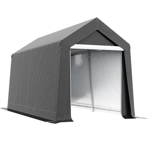 4255633581310 - Garagenzelt 21x36x235m Lagerzelt mit UV-Schutz Reißverschlusstür