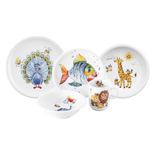 4262487295300 - Kindergeschirr Set Compact Bunte Tierwelt 5er Set 4262487295300 - Kindergeschirr Set Compact Bunte Tierwelt 5er Set