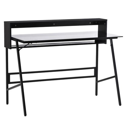 4251774985093 - Schreibtisch Minimalistisches Design leicht zu pflegen und zu reinigen Schwarz Grau 115 x 55 x 90 cm (BxTxH) Arbeitstisch Computertisch Laptoptisch Bürotisch 4251774985093 - Schreibtisch Minimalistisches Design leicht zu pflegen und zu reinigen Schwarz Grau 115 x 55 x 90 cm (BxTxH) Arbeitstisch Computertisch Laptoptisch Bürotisch