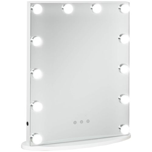 4251774971263 - Schminkspiegel mit 12 LED-Lichter weiß 415 x 135 x 51 cm (BxTxH) Hollywood Spiegel Theaterspiegel Kosmetikspiegel