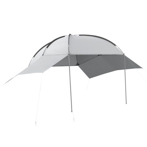 4255633562272 - Autozelt mit Tragetasche grau 300L x 262B x 260H cm