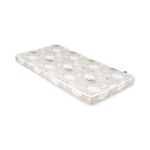 3801107030139 - Kikkaboo Babybett Matratze Fantasia 140 x 70 cm Reißverschluss Baumwollbezug hellgrau 3801107030139 - Kikkaboo Babybett Matratze Fantasia 140 x 70 cm Reißverschluss Baumwollbezug hellgrau