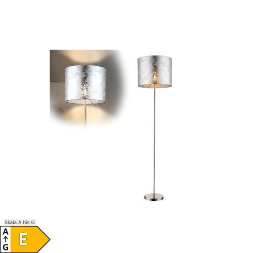 9007371571932 - LED Stehleuchte Textil silber-metallic Nickel-matt H 160 cm 9007371571932 - LED Stehleuchte Textil silber-metallic Nickel-matt H 160 cm