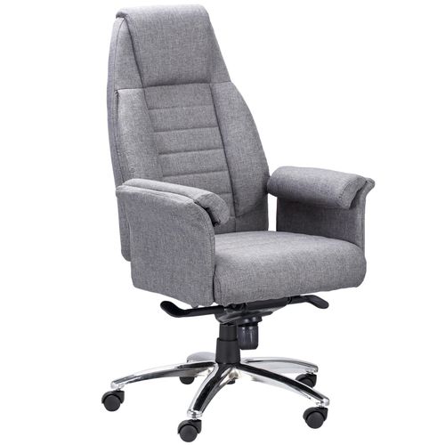 4251774974431 - Bürostuhl ergonomisch hellgrau 68 x 72 x 118-128 cm (BxTxH) Schreibtischstuhl Gamingstuhl Drehstuhl Chefsessel