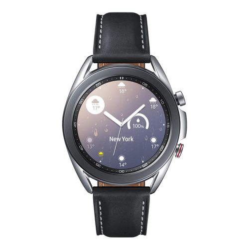 8806090539916 - SAMSUNG Galaxy Watch Watch3 Smartwatch SM-R850NZSAEUB Silber Gehäusefarbe 41 x 425 x 113 mm Gehäusegröße Schwarz Armbandfarbe