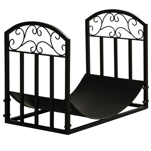 4251774918718 - Kaminholzregal für 60 kg schwarz 605L x 36B x 465H cm Kaminholzständer Feuerholzablage Brennholzregal Regal Aufbewahrung 4251774918718 - Kaminholzregal für 60 kg schwarz 605L x 36B x 465H cm Kaminholzständer Feuerholzablage Brennholzregal Regal Aufbewahrung