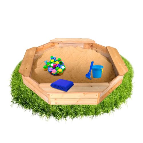 4262481830064 - Coemo 8-eckiger Sandkasten Larry M Holz inkl Abdeckplane + Bodenplane 4262481830064 - Coemo 8-eckiger Sandkasten Larry M Holz inkl Abdeckplane + Bodenplane