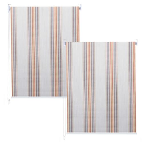 4057651888323 - 2er-Set Rollo MCW-D52 Fensterrollo Seitenzugrollo Jalousie 120x230cm Sonnenschutz blickdicht ~ grau braun orange 4057651888323 - 2er-Set Rollo MCW-D52 Fensterrollo Seitenzugrollo Jalousie 120x230cm Sonnenschutz blickdicht ~ grau braun orange
