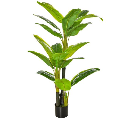 4251774932011 - künstliche Pflanze mit Bananenbaum Design grün 17L x 17B x150H cm Künstliche Pflanze Kunstpflanze Pflanze künstlich Plastikpflanze