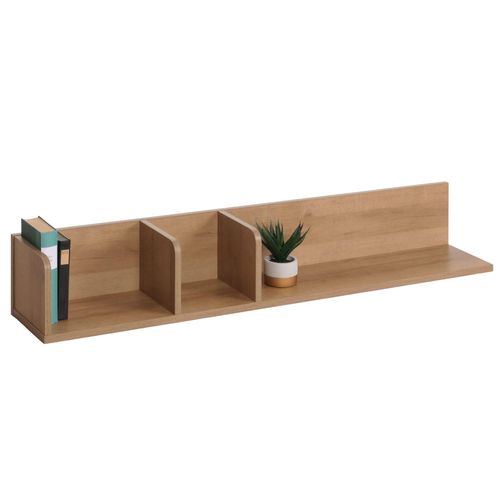 4057651816081 - Wandregal MCW-M48 Hängeregal Regal Holzregal Schweberegal 3 Fächer 20x120x21cm ~ natur 4057651816081 - Wandregal MCW-M48 Hängeregal Regal Holzregal Schweberegal 3 Fächer 20x120x21cm ~ natur