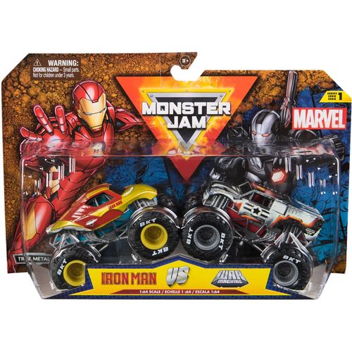 0681147026445 - Monster Jam Spielfahrzeug Monster Jam 2er-Pack Iron Man vs War Machine