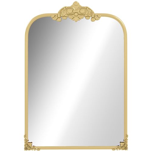 4255633571885 - Homcom - Wandspiegel 60 x 87 cm Badspiegel im Barockstil dekorative Spiegel mit Metallrahmen für Wohnzimmer Schlafzimmer Gold 4255633571885 - Homcom - Wandspiegel 60 x 87 cm Badspiegel im Barockstil dekorative Spiegel mit Metallrahmen für Wohnzimmer Schlafzimmer Gold