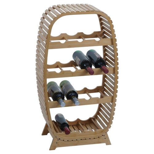4057651709444 - Bambus Weinregal MCW-N85 Weinständer Flaschenregal für 14 Flaschen MVG-zertifiziert 85x46x25cm