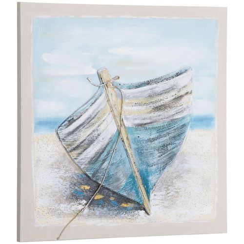 4251774959230 - Wandbild mit Kieferholzrahmen bunt (Farbe blau beige weiß) 4251774959230 - Wandbild mit Kieferholzrahmen bunt (Farbe blau beige weiß)
