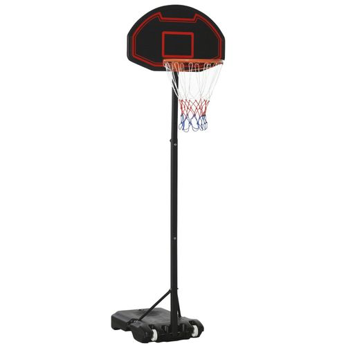 4251774957724 - Basketballkorb-Ständer mit Rollen schwarz 131L x 49B x 250H cm basketballständer mit rädern höhenverstellbar basketballkorb 4251774957724 - Basketballkorb-Ständer mit Rollen schwarz 131L x 49B x 250H cm basketballständer mit rädern höhenverstellbar basketballkorb
