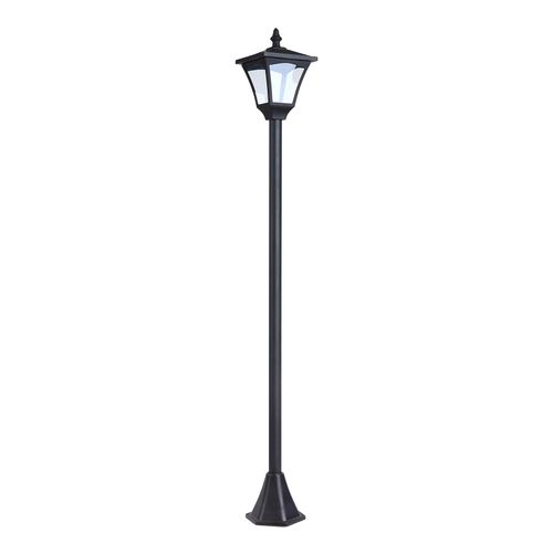 4250871252282 - Solar Laterne Gartenlaterne Wegleuchte mit led 10 Lumen Schwarz 15 x 15 x 120cm - schwarz - Outsunny 4250871252282 - Solar Laterne Gartenlaterne Wegleuchte mit led 10 Lumen Schwarz 15 x 15 x 120cm - schwarz - Outsunny