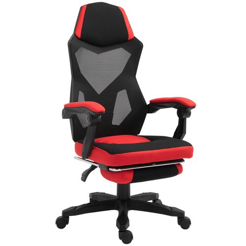4251774965132 - Gamingstuhl mit Fußstütze schwarz rot 58 x 72 x 108-118 cm (BxTxH) Bürostuhl Drehstuhl Chefsessel Computerstuhl 4251774965132 - Gamingstuhl mit Fußstütze schwarz rot 58 x 72 x 108-118 cm (BxTxH) Bürostuhl Drehstuhl Chefsessel Computerstuhl