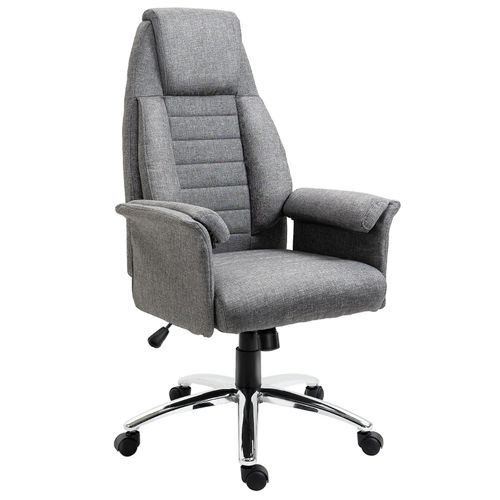 4251774945226 - Drehstuhl Höhenverstellbar grau B79 x T705 x H(116-125)cm Drehstuhl Computerstuhl Bürostuhl Schreibtischstuhl Stuhl
