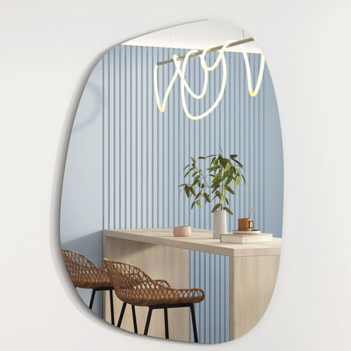 4250263741578 - Albatros Designerspiegel Asymmetrisch 60 x 45 cm Wandspiegel oder Türspiegel Moderne organische Form Spiegel Oval und Groß Asymmetrischer Spiegel unförmig und Rahmenlos Größe60cm x 45cm 4250263741578 - Albatros Designerspiegel Asymmetrisch 60 x 45 cm Wandspiegel oder Türspiegel Moderne organische Form Spiegel Oval und Groß Asymmetrischer Spiegel unförmig und Rahmenlos Größe60cm x 45cm