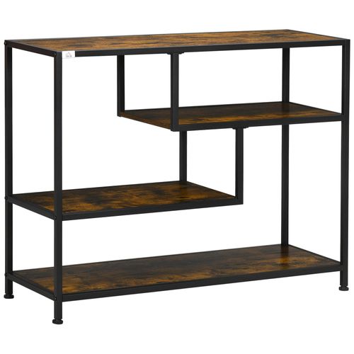 4255633515117 - Homcom - Konsolentisch Flurtisch mit 4 Ebenen Beistelltisch Standregal mit Kippschutz Sofatisch im Industriedesign für Wohnzimmer Diele Stahl 4255633515117 - Homcom - Konsolentisch Flurtisch mit 4 Ebenen Beistelltisch Standregal mit Kippschutz Sofatisch im Industriedesign für Wohnzimmer Diele Stahl