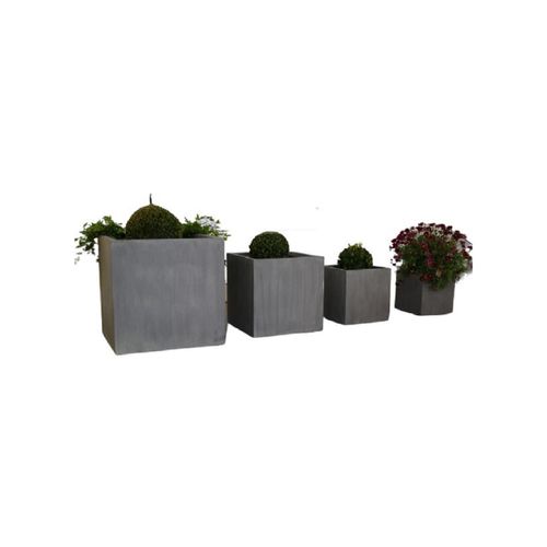 4260620354389 - 4er-Set Blumenkübel FLORA betonoptik 4260620354389 - 4er-Set Blumenkübel FLORA betonoptik