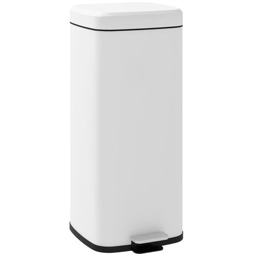 4255633577023 - Homcom - Mülleimer 30L Treteimer Kosmetikeimer Abfalleimer mit Deckel und Fußpedal Müllbehälter mit Inneneimer für Wohnzimmer Büro Metall 28 x 4255633577023 - Homcom - Mülleimer 30L Treteimer Kosmetikeimer Abfalleimer mit Deckel und Fußpedal Müllbehälter mit Inneneimer für Wohnzimmer Büro Metall 28 x
