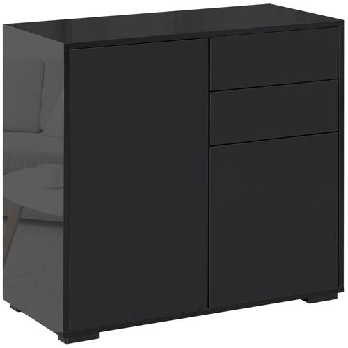 4255633558398 - Homcom - Sideboard Aufbewahrungsschrank mit 2 Schublade 2 Türen Mehrzweckschrank mit Kippschutz Aktenschrank für Wohnzimmer Schlafzimmer Schwarz 79 4255633558398 - Homcom - Sideboard Aufbewahrungsschrank mit 2 Schublade 2 Türen Mehrzweckschrank mit Kippschutz Aktenschrank für Wohnzimmer Schlafzimmer Schwarz 79
