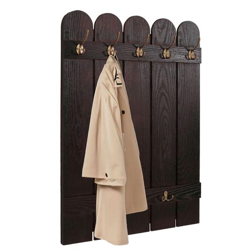 4057651711348 - Wandgarderobe MCW-N95 Garderobe Garderobenpaneel Paulownia 7 Haken 86x60cm ~ braun 4057651711348 - Wandgarderobe MCW-N95 Garderobe Garderobenpaneel Paulownia 7 Haken 86x60cm ~ braun