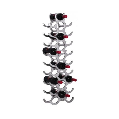 4250739287340 - CHILLROI Weinregal Design 98 cm für 27 Flaschen Aluminium Silber 4250739287340 - CHILLROI Weinregal Design 98 cm für 27 Flaschen Aluminium Silber