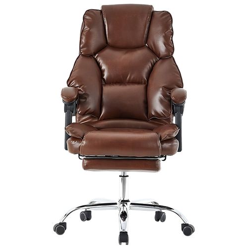 4250931577645 - Bürostuhl mit Fußstütze und flexiblen 3-Punkt-Armlehnen - Schreibtischstuhl in Lederoptik mit Chrom-Base - ergonomischer Bürostuhl mit verstellbarer Rückenlehne 4250931577645 - Bürostuhl mit Fußstütze und flexiblen 3-Punkt-Armlehnen - Schreibtischstuhl in Lederoptik mit Chrom-Base - ergonomischer Bürostuhl mit verstellbarer Rückenlehne