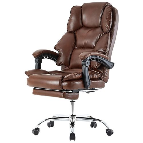 4250931576112 - Bürostuhl mit Fußstütze und flexiblen 3-Punkt-Armlehnen - Schreibtischstuhl im Lederoptik - ergonomischer Bürostuhl mit einer verstellbaren Rückenlehne für gesündere Sitzhaltung 4250931576112 - Bürostuhl mit Fußstütze und flexiblen 3-Punkt-Armlehnen - Schreibtischstuhl im Lederoptik - ergonomischer Bürostuhl mit einer verstellbaren Rückenlehne für gesündere Sitzhaltung
