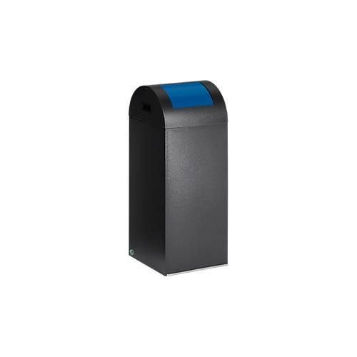 4030695210015 - VAR Selbstlöschender Wertstoffsammler Volumen 60 l BxHxT 320 x 800 x 320 mm antiksilber Klappe blau 4030695210015 - VAR Selbstlöschender Wertstoffsammler Volumen 60 l BxHxT 320 x 800 x 320 mm antiksilber Klappe blau