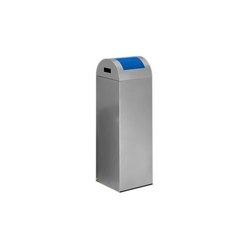 4030695211012 - VAR Selbstlöschender Wertstoffsammler Volumen 89 l BxHxT 320 x 1045 x 320 mm silber Klappe blau 4030695211012 - VAR Selbstlöschender Wertstoffsammler Volumen 89 l BxHxT 320 x 1045 x 320 mm silber Klappe blau